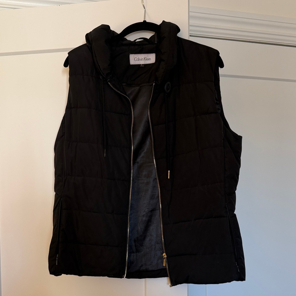 Calvin Klein Black Quilted Vest